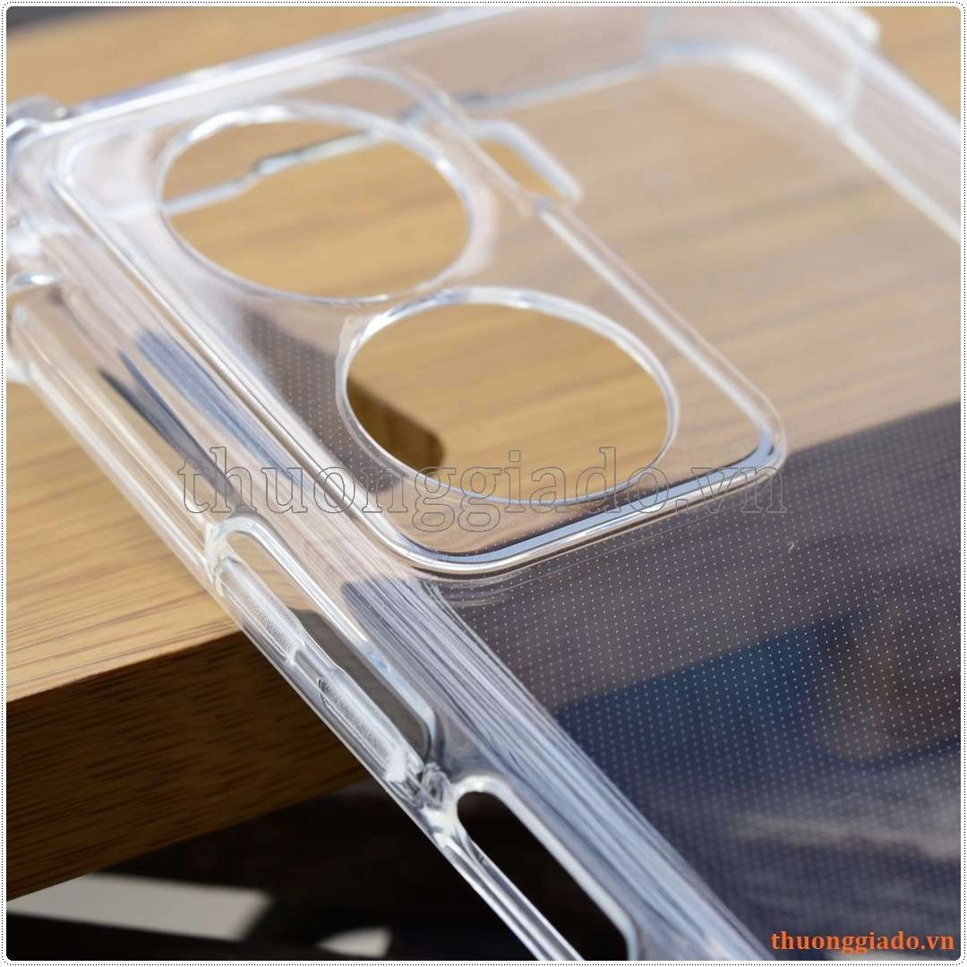 Ốp lưng dẻo trong suốt Vivo Y77 (5G), tăng cường chống sốc 4 góc