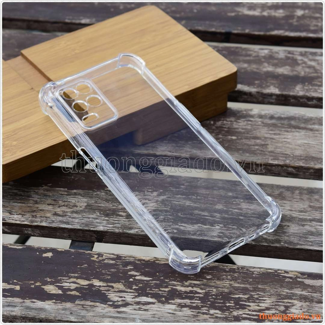 Ốp lưng dẻo trong suốt Realme 8/ V13 5G, tăng cường chống sốc 4 góc Ốp lưng dẻo trong suốt Realme 8/ V13 5G, tăng cường chống sốc 4 góc