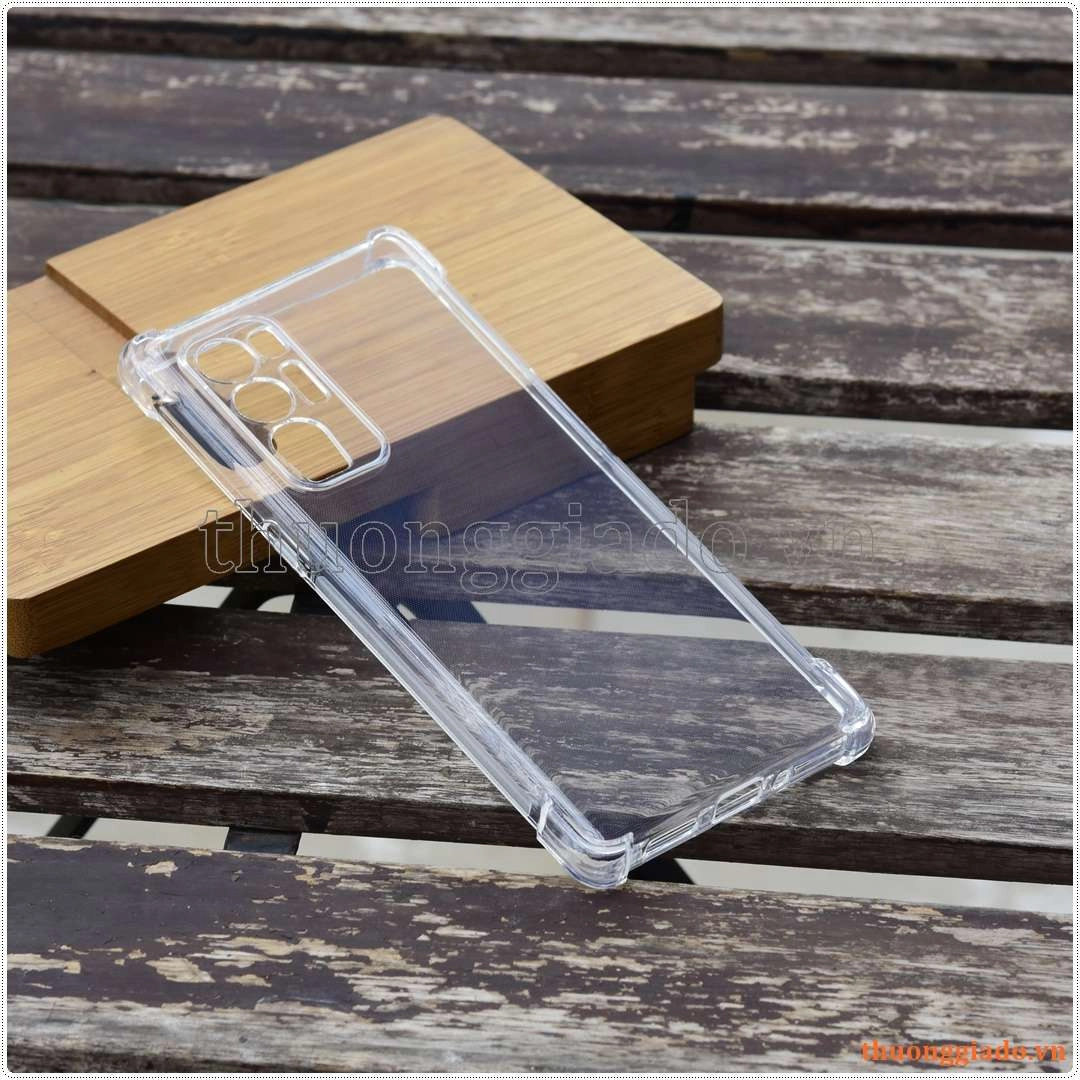 Ốp lưng dẻo trong suốt Reno 5 Pro Plus tăng cường chống sốc 4 góc Ốp lưng dẻo trong suốt Reno 5 Pro Plus tăng cường chống sốc 4 góc