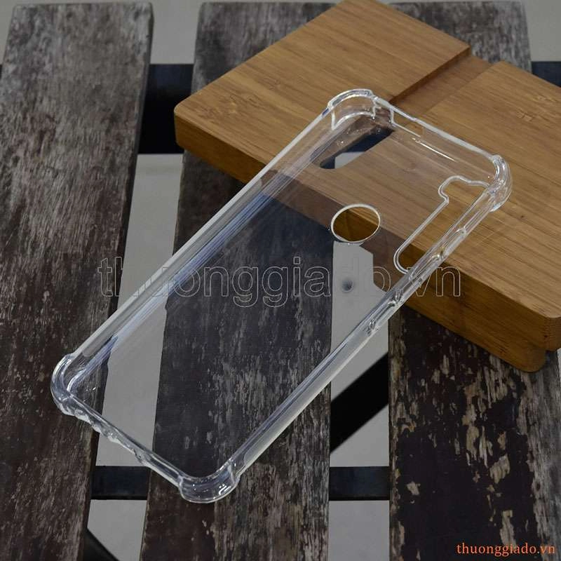 Ốp lưng dẻo trong suốt Motorola One Fusion Plus, tăng cường chống sốc 4 góc