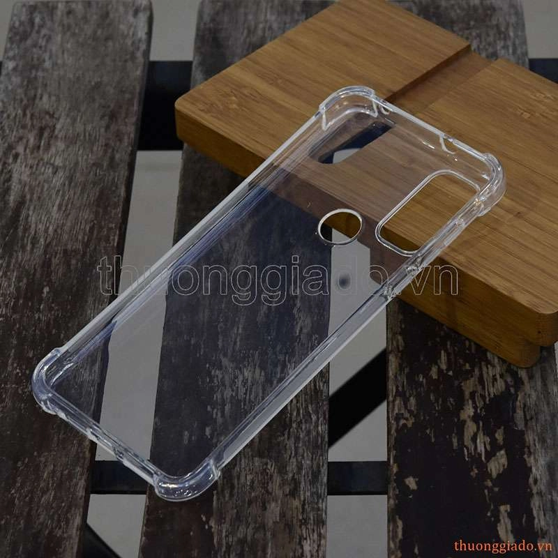 Ốp lưng dẻo trong suốt Motorola G Pure, tăng cường chống sốc 4 góc