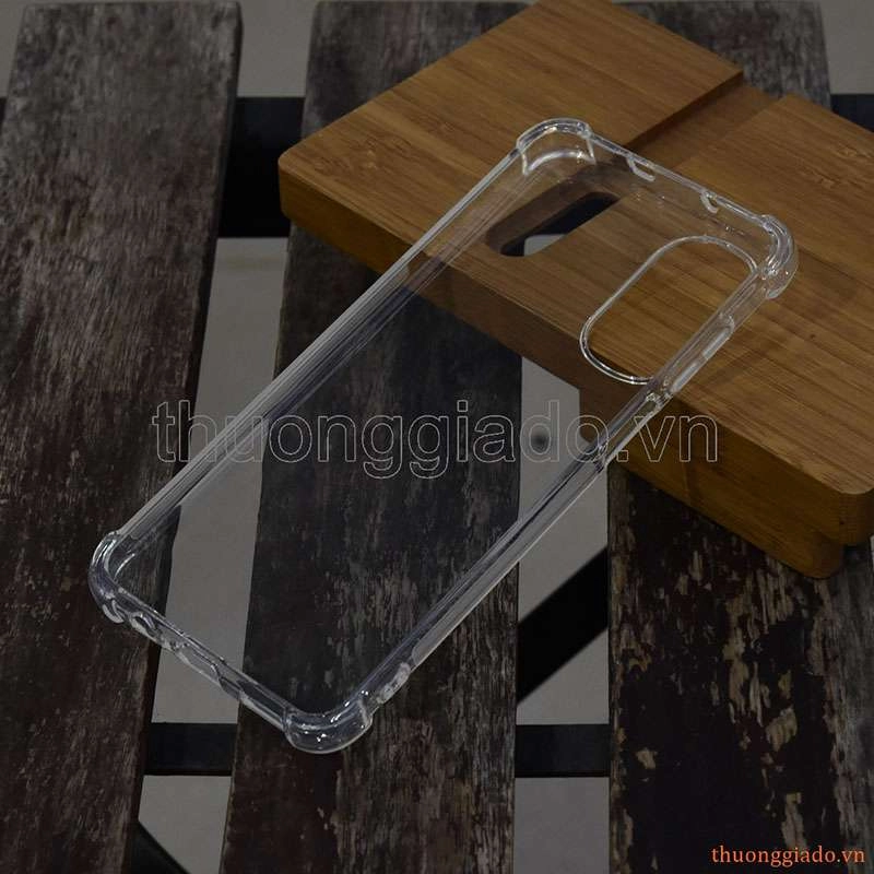 Ốp lưng dẻo trong suốt Motorola Moto G52/ Motorola Moto G82, tăng cường chống sốc 4 góc