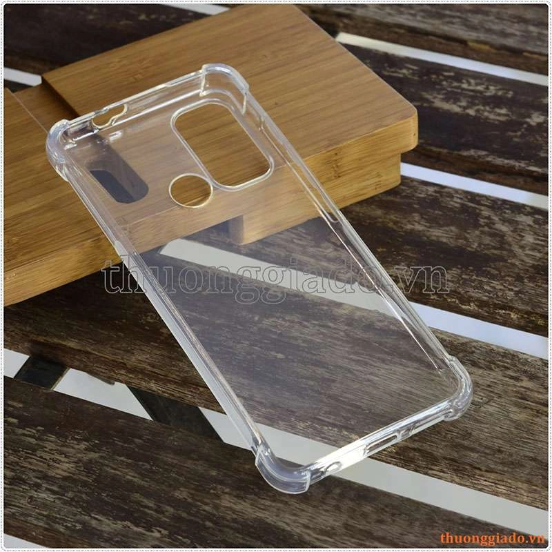 Ốp lưng dẻo trong suốt Motorola Moto G60, chống sốc 4 góc