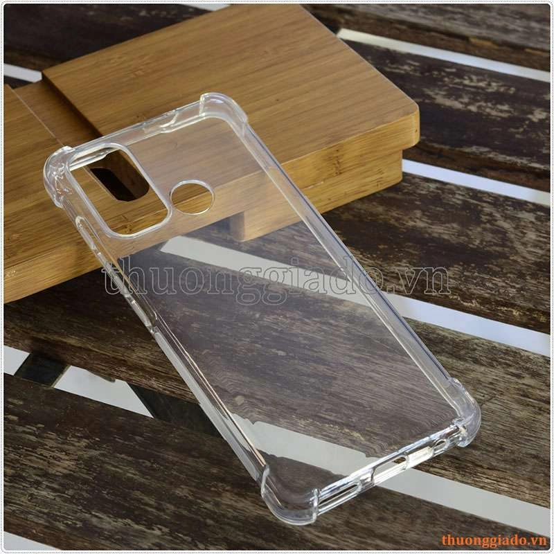 Ốp lưng dẻo trong suốt Motorola Moto G60, chống sốc 4 góc