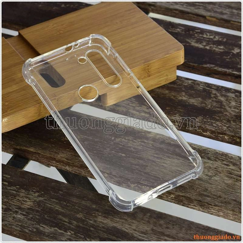 Ốp lưng dẻo trong suốt Motorola Moto G8 Power, chống sốc 4 góc