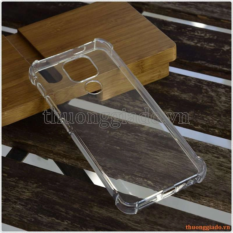 Ốp lưng dẻo trong suốt Motorola Moto G9, chống sốc 4 góc