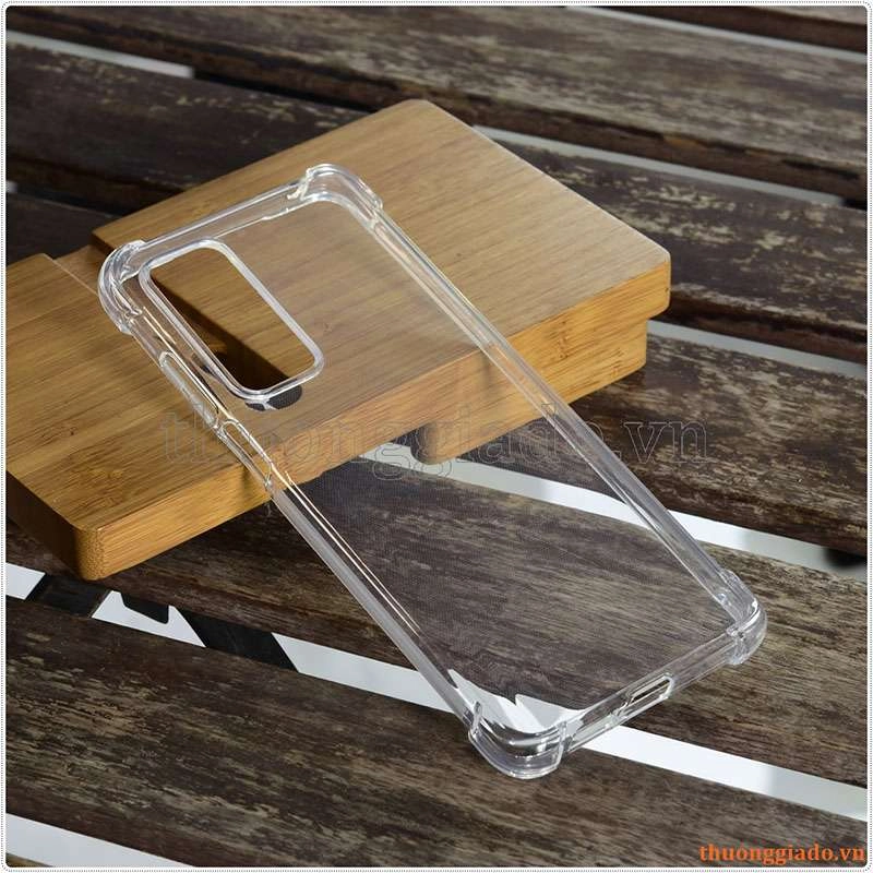 Ốp lưng dẻo trong suốt Motorola Edge (2021), chống sốc 4 góc