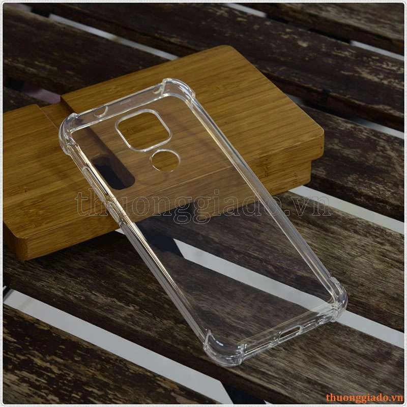 Ốp lưng dẻo trong suốt Motorola Moto G Play (2021), chống sốc 4 góc