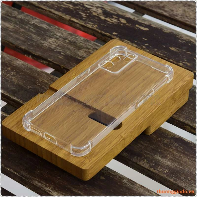 Ốp lưng dẻo trong suốt OPPO Reno6 (5G), tăng cường chống sốc 4 góc