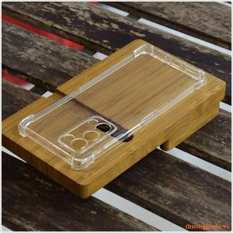 Ốp lưng dẻo trong suốt OPPO Reno6 Pro Plus, tăng cường chống sốc 4 góc