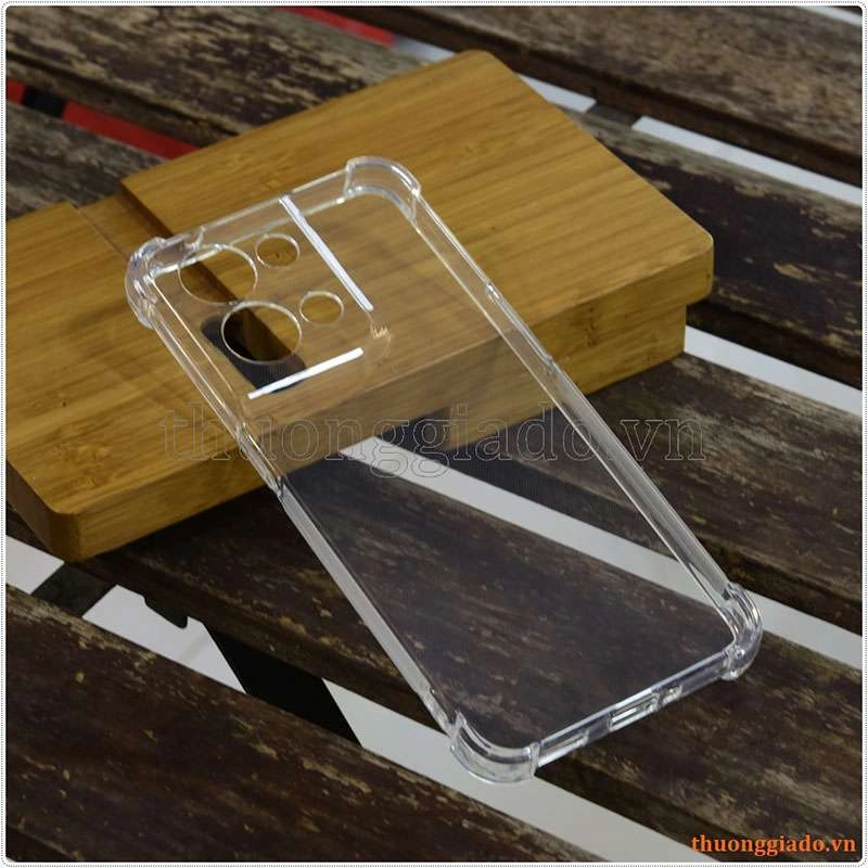 Ốp lưng dẻo trong suốt Oppo Reno8 (5G), tăng cường chống sốc 4 góc
