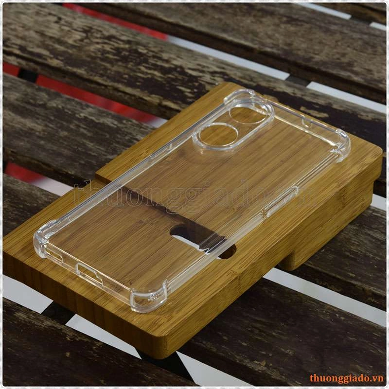 Ốp lưng dẻo trong suốt Oppo Reno8 T (5G), tăng cường chống sốc 4 góc