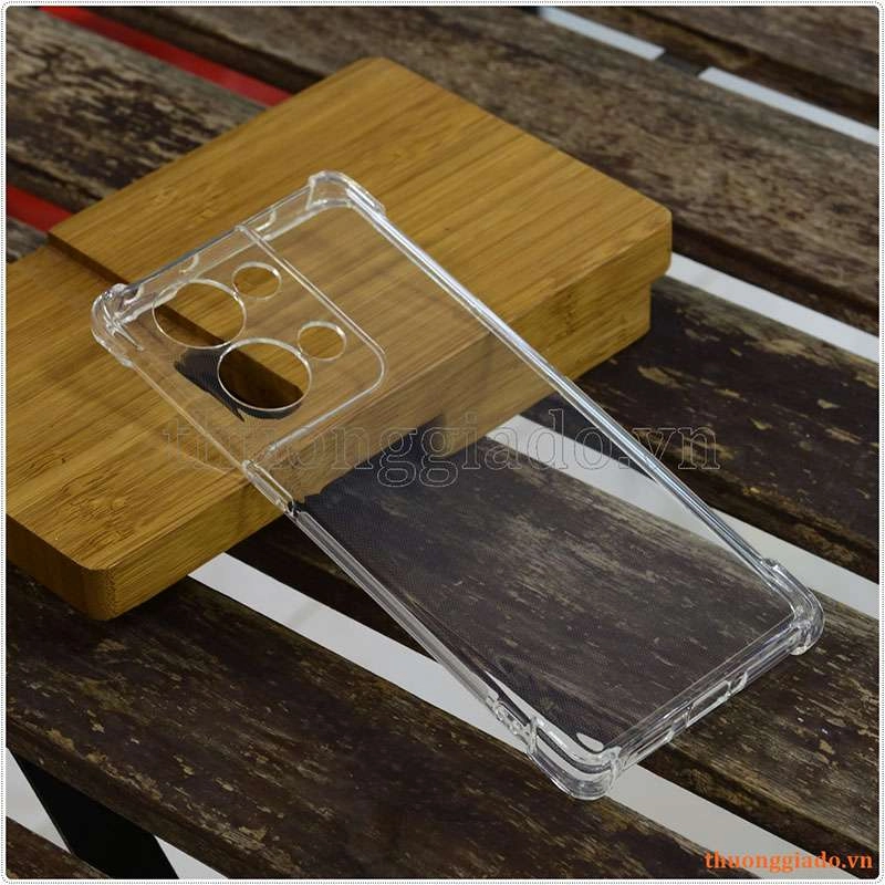 Ốp lưng dẻo trong suốt Oppo Reno9 Pro Plus 5G (China), tăng cường chống sốc 4 góc