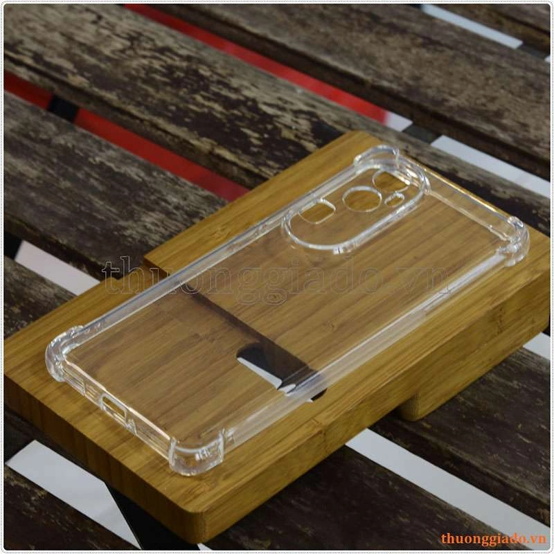 Ốp lưng dẻo trong suốt Oppo Reno10 5G (China), tăng cường chống sốc 4 góc