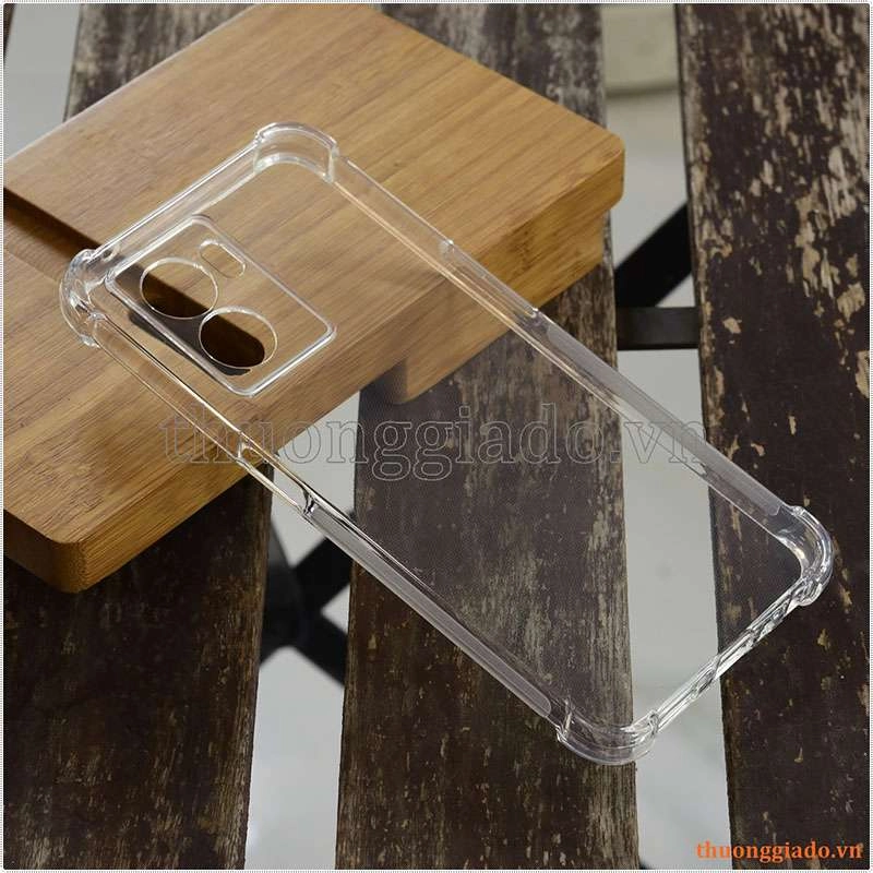 Ốp lưng dẻo trong suốt OPPO A57 5G (2022), tăng cường chống sốc 4 góc