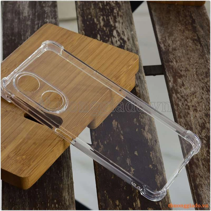 Ốp lưng dẻo trong suốt OPPO A98 (5G), tăng cường chống sốc 4 góc