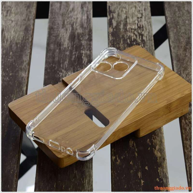 Ốp lưng dẻo trong suốt Realme C53 (4G), tăng cường chống sốc 4 góc