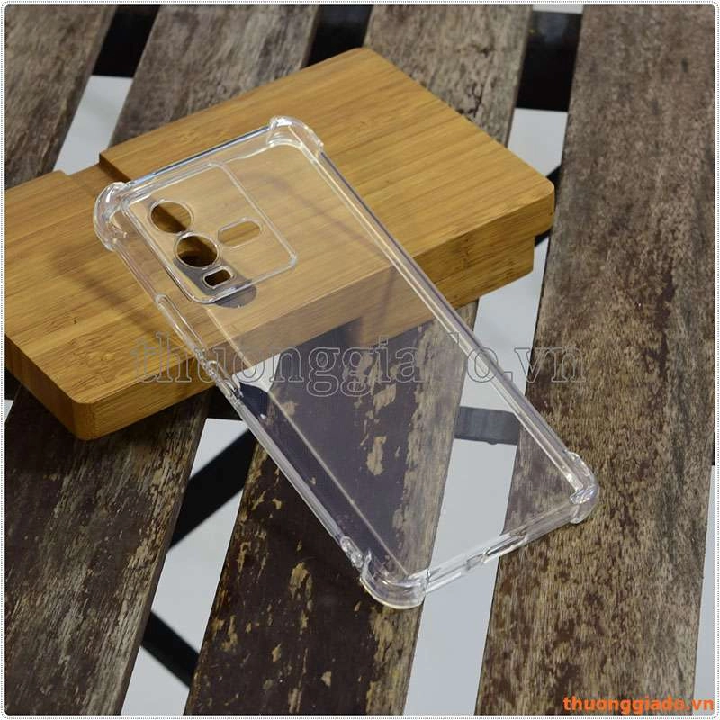 Ốp lưng dẻo trong suốt Vivo iQOO 10, tăng cường chống sốc 4 góc