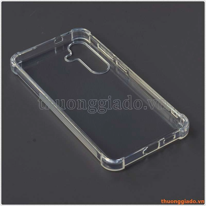 Ốp lưng dẻo trong suốt Samsung Galaxy S23 FE (5G), tăng cường chống sốc 4 góc