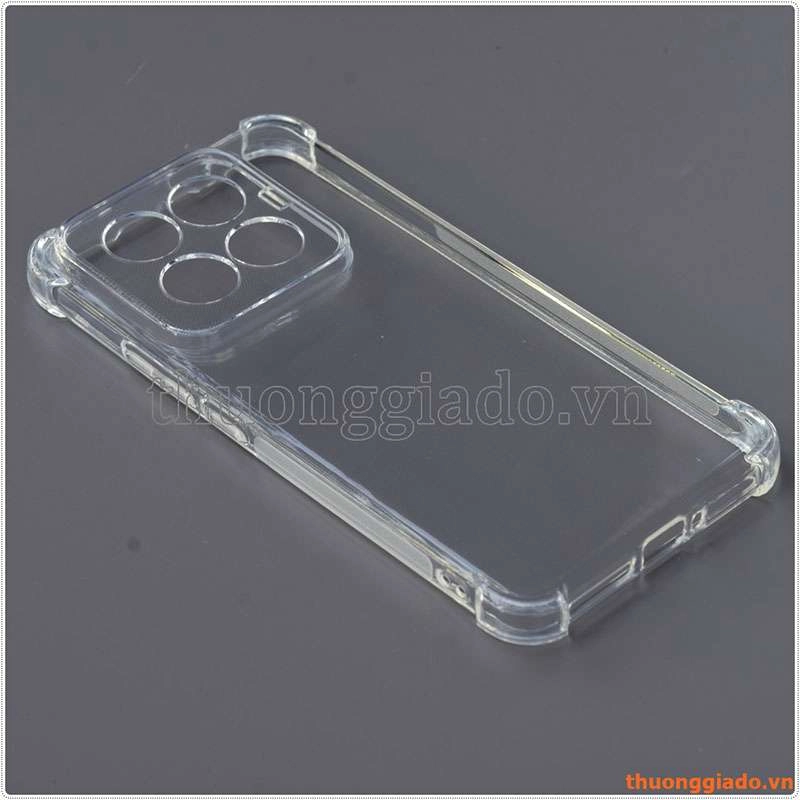 Ốp lưng dẻo trong suốt Xiaomi 14 Pro, chống sốc 4 góc