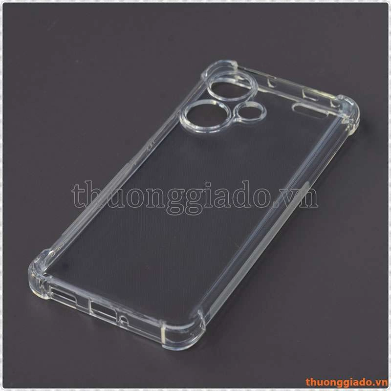 Ốp lưng dẻo trong suốt Xiaomi Redmi Note 13 Pro  5G (China), chống sốc 4 góc