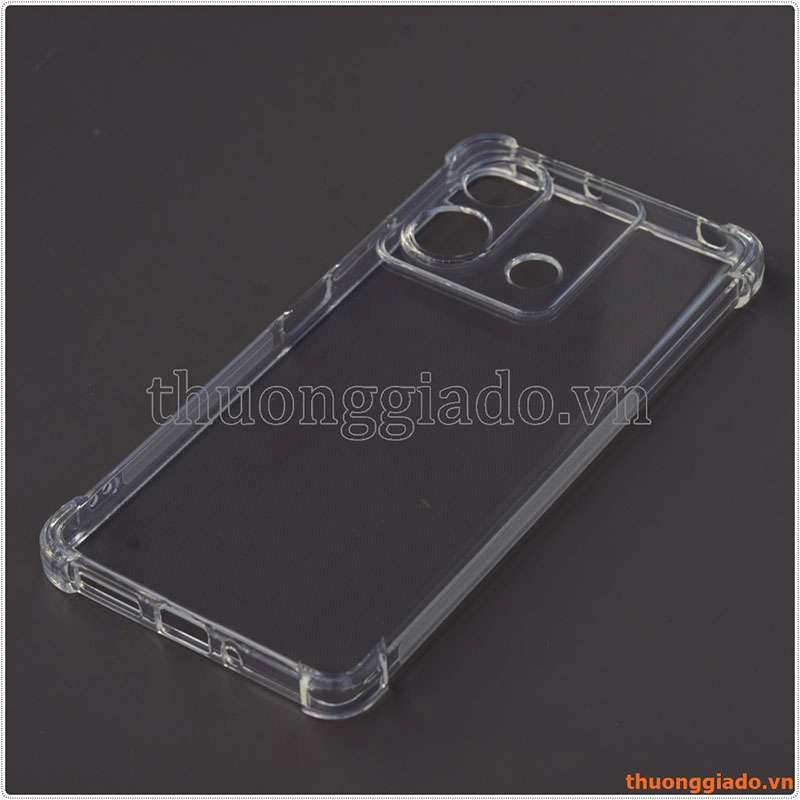 Ốp lưng dẻo trong suốt Xiaomi Redmi Note 13 5G (China), chống sốc 4 góc