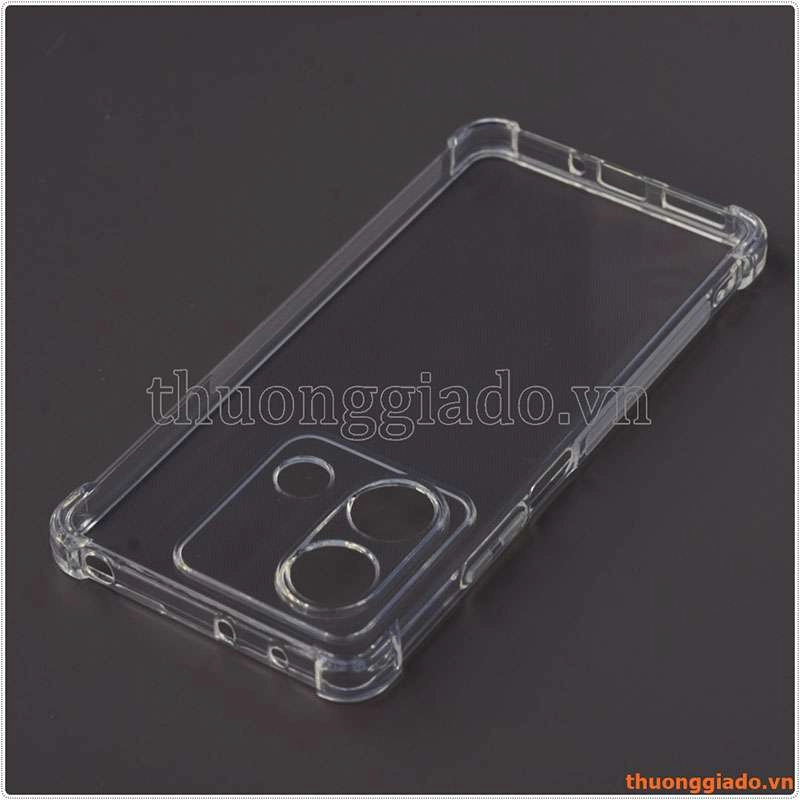 Ốp lưng dẻo trong suốt Xiaomi Redmi Note 13 5G (China), chống sốc 4 góc