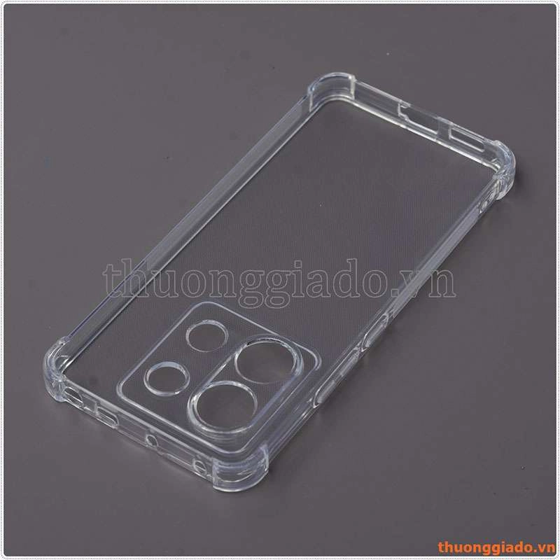 Ốp lưng dẻo trong suốt Xiaomi Redmi Note 13 Pro 5G (China), chống sốc 4 góc