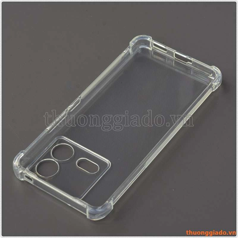 Ốp lưng dẻo trong suốt Vivo iQOO Neo 8 (5G), chống sốc 4 góc