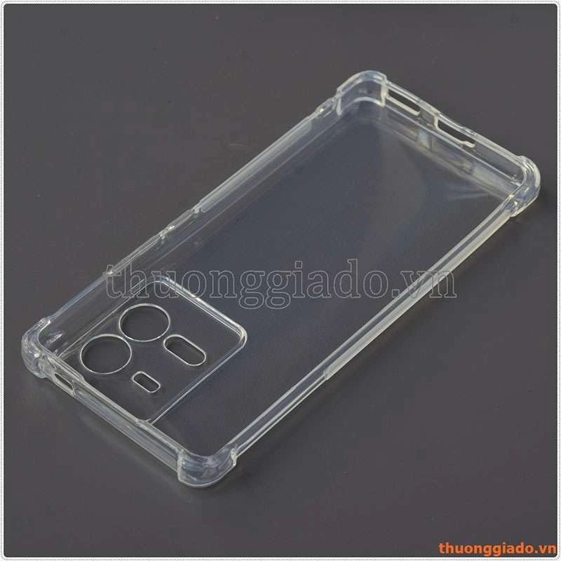 Ốp lưng dẻo trong suốt Vivo iQOO 10 Pro, chống sốc 4 góc