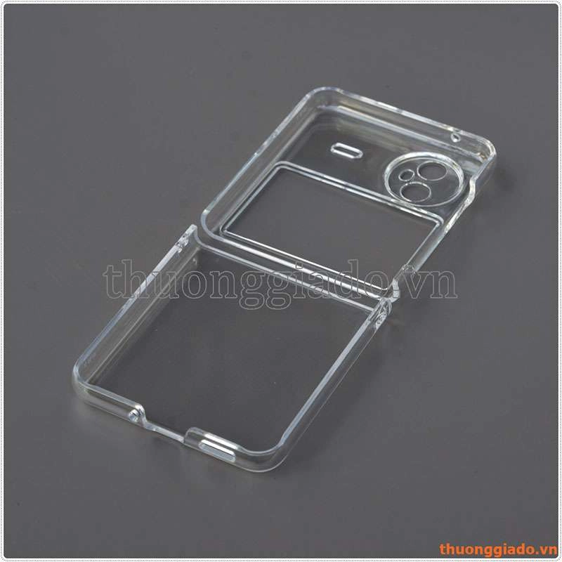 Ốp lưng nhựa cứng trong suốt Vivo X Flip