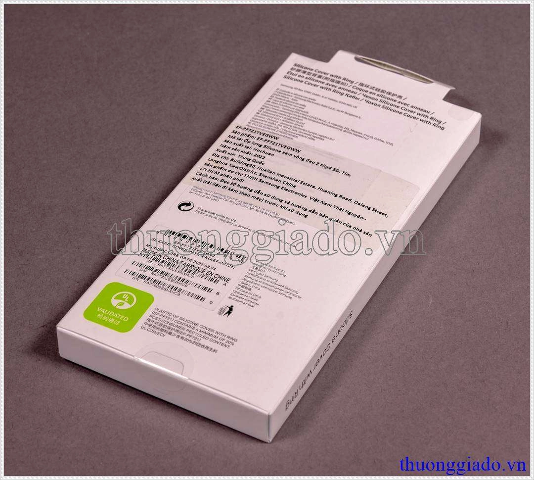 Ốp lưng Samsung Galaxy Z Flip 4, Z Flip4 Silicone Cover with Ring Chính Hãng
