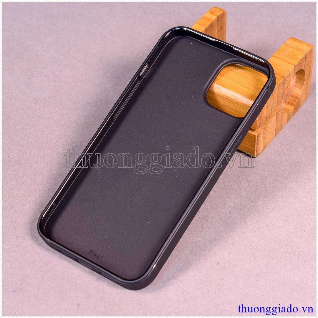Ốp lưng dẻo iPhone 14 màu đen hiệu VU Case