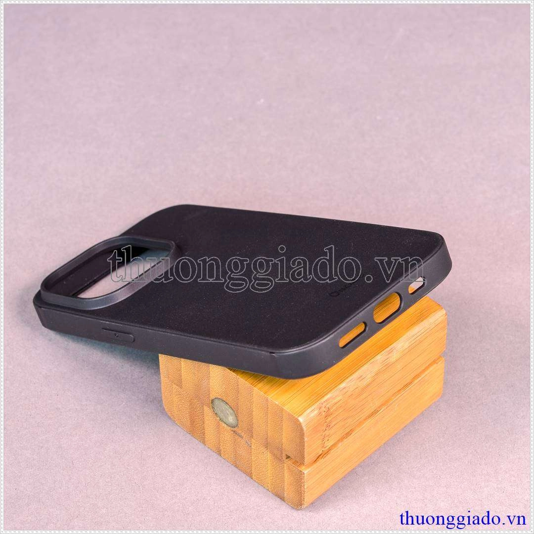 Ốp lưng dẻo iPhone 14 Pro, ốp silicone màu đen hiệu Vu Case