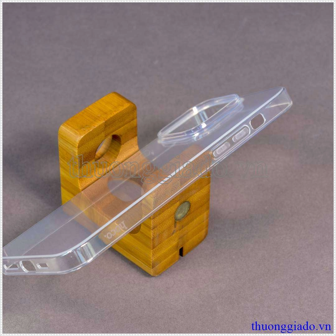 Ốp lưng silicone iPhone 14 Pro Max màu trong suốt hiệu HOCO