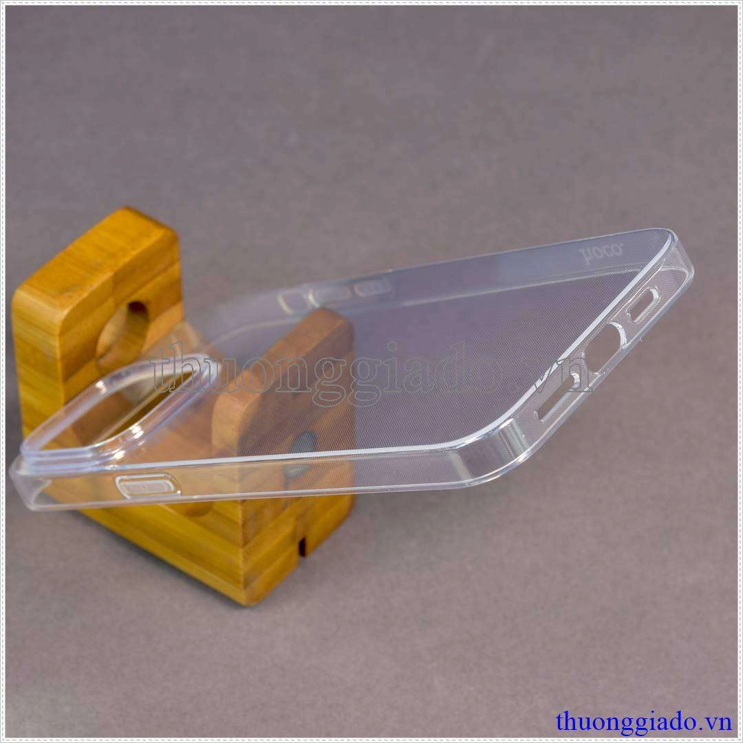 Ốp lưng silicone iPhone 14 Pro Max màu trong suốt hiệu HOCO