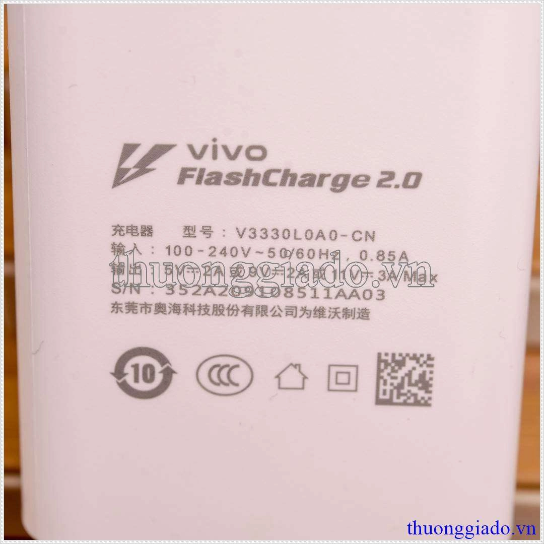 Sạc nhanh Vivo 33W Chính Hãng V3330L0A0-CN Sạc nhanh Vivo 33W Chính Hãng V3330L0A0-CN
