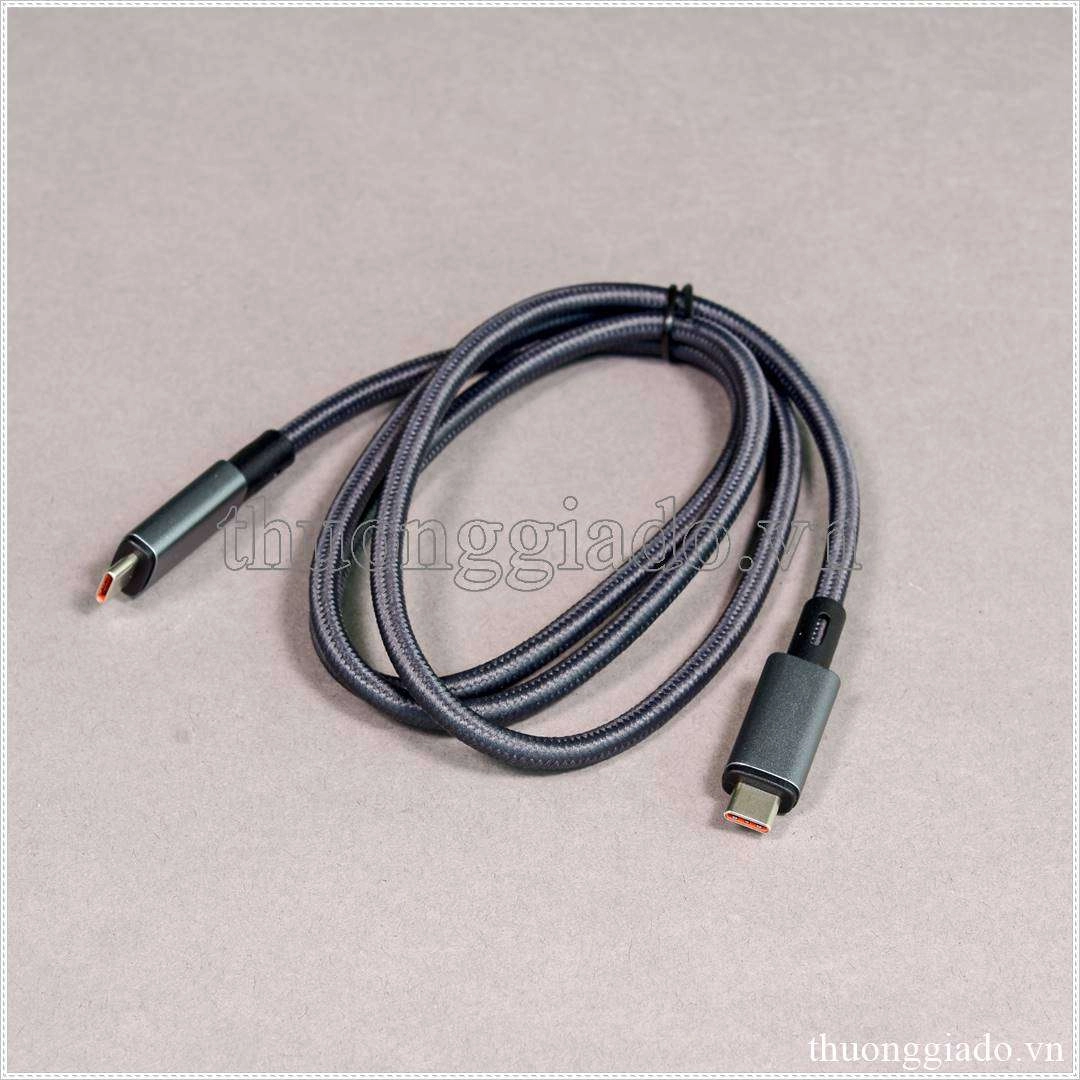 Cáp USB 3.2 Gen 2 Type C tốc độ 10Gbps video 8k, sạc nhanh PD 100W, dài 1 mét Cáp USB 3.2 Gen 2 Type C tốc độ 10Gbps video 8k, sạc nhanh PD 100W, dài 1 mét