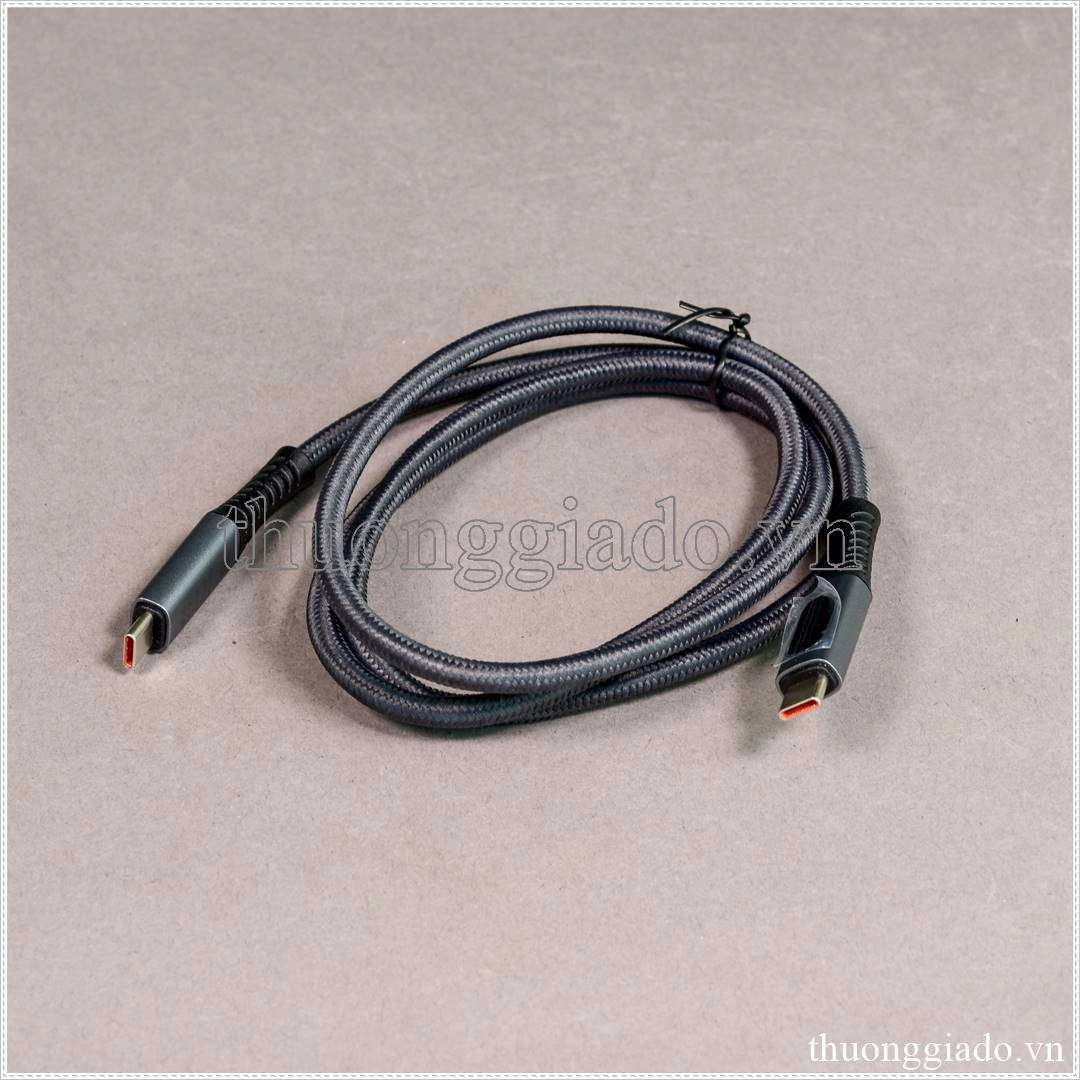 Cáp sạc usb4 type c, có màn hình, tốc độ 40Gbps, sạc nhanh PD 240W, video 8K 60Hz