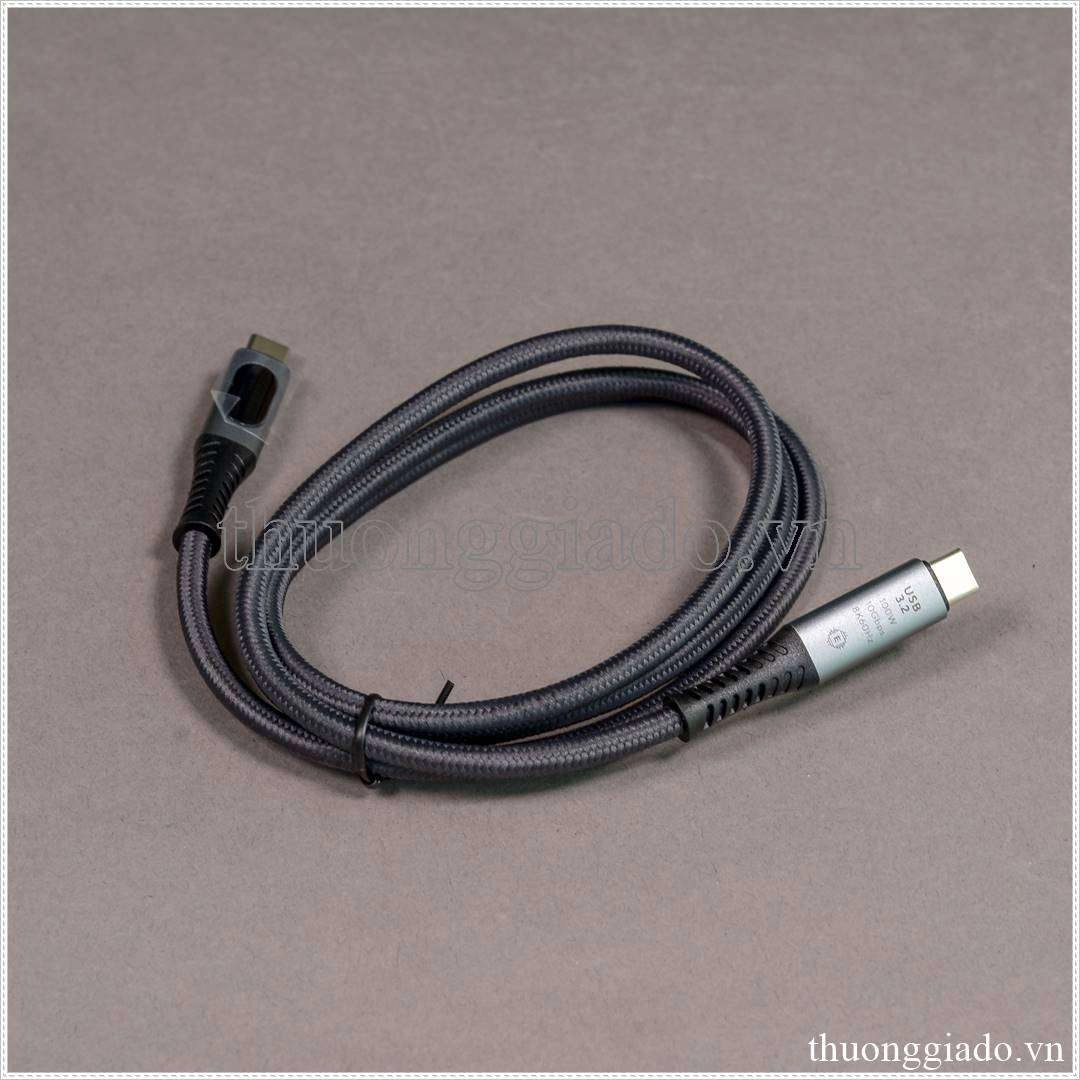 Cáp USB 3.2 Gen 2 Type C, có màn hình hiển thị, tốc độ 10Gbps, video 8k, sạc nhanh PD 100W, dài 1 mét