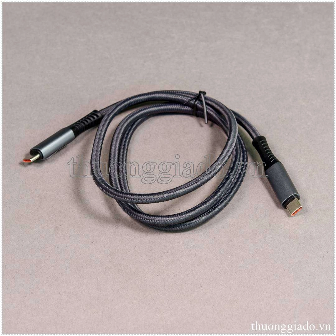 Cáp USB 3.2 Gen 2 Type C, có màn hình hiển thị, tốc độ 10Gbps, video 8k, sạc nhanh PD 100W, dài 1 mét