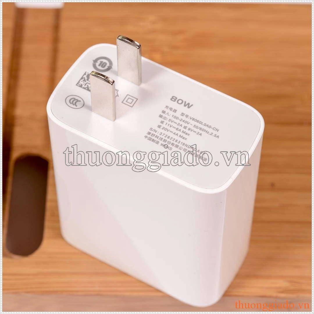 Củ sạc nhanh Vivo FlashCharge 80W (Type-A) V8060L0A0CN cho Vivo X80 Pro, Vivo X80, Vivo X Fold, Vivo S15, Vivo S15 Pro Củ sạc nhanh Vivo FlashCharge 80W (Type-A) V8060L0A0CN cho Vivo X80 Pro, Vivo X80, Vivo X Fold, Vivo S15, Vivo S15 Pro