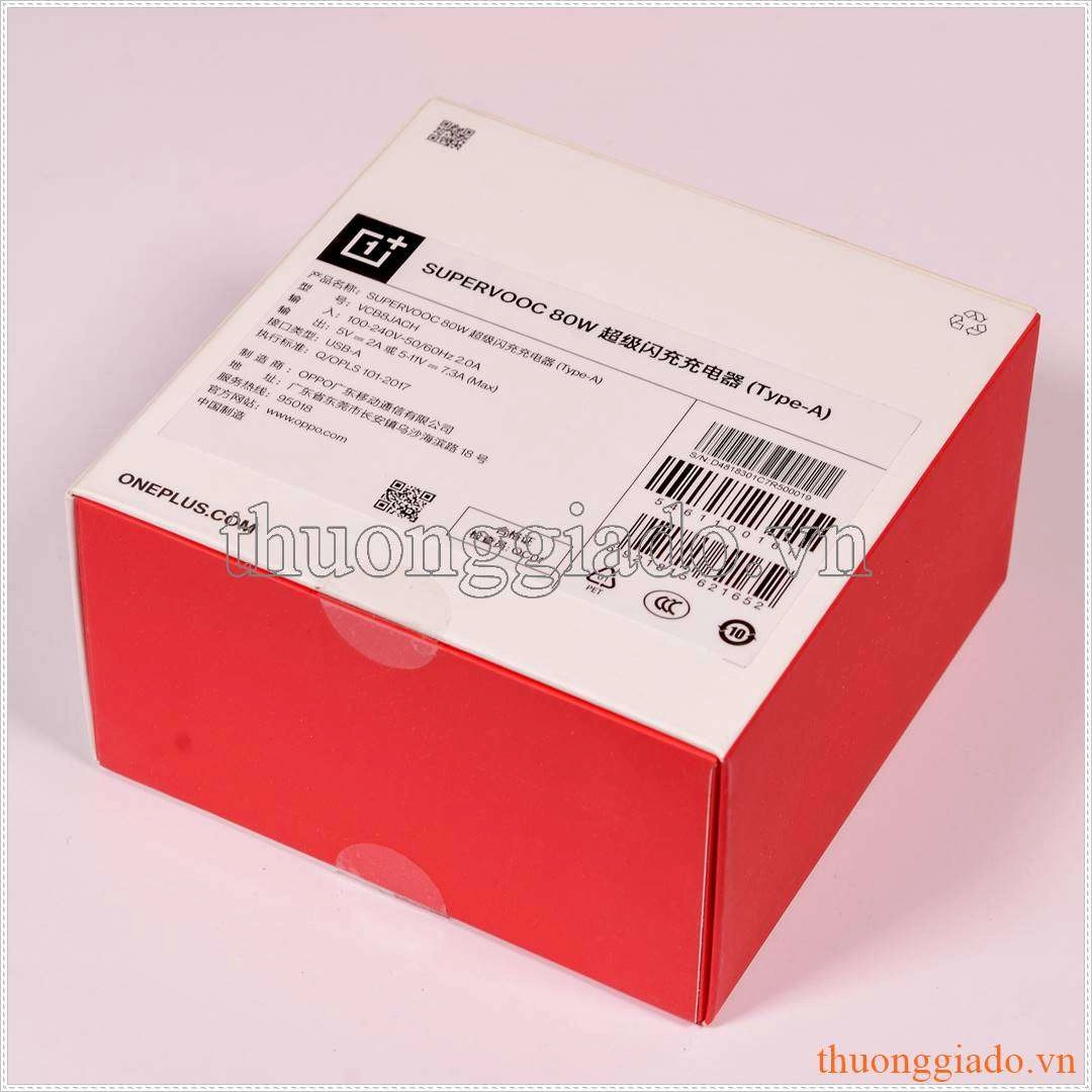 Củ sạc nhanh OnePlus SUPERVOOC 80W (Type-A) Model VCB8JACH cho OnePlus Nord 2T, OnePlus 10 Ultra, OnePlus 10 Pro