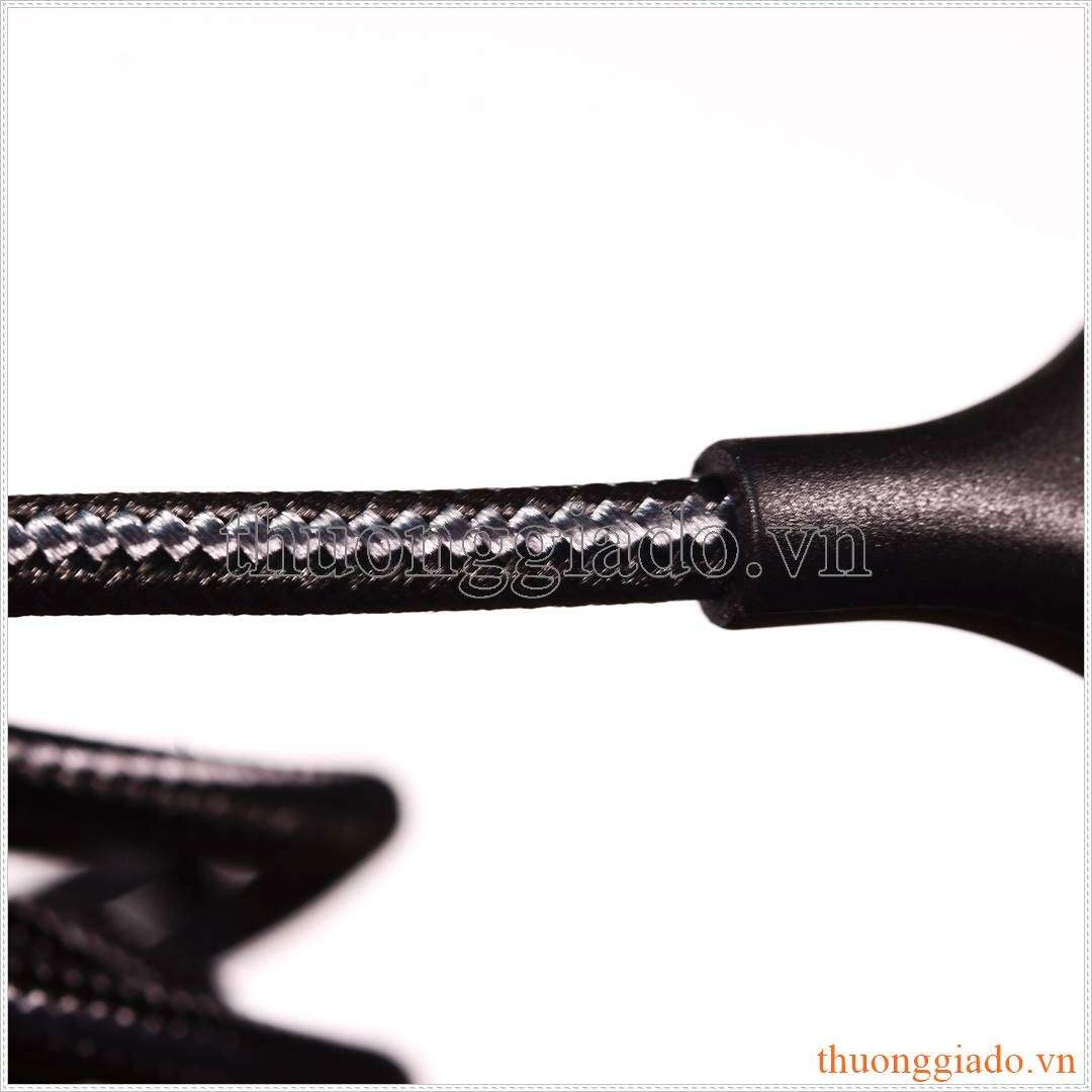 Dây sạc 3 đầu - Cáp sạc 3 đầu - Dây sạc đa năng Realme RTX214 (type C, lightning, micro usb) 1.2m 2.4A