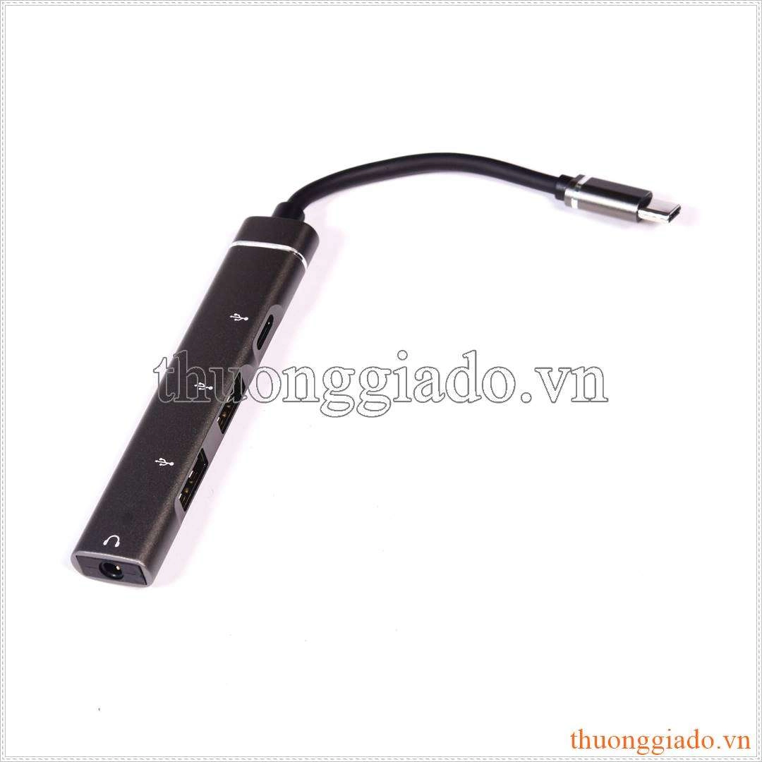 TYPE-C to PD 3.5mm USB HUB (OTG-019B) TYPE C 4 in 1
