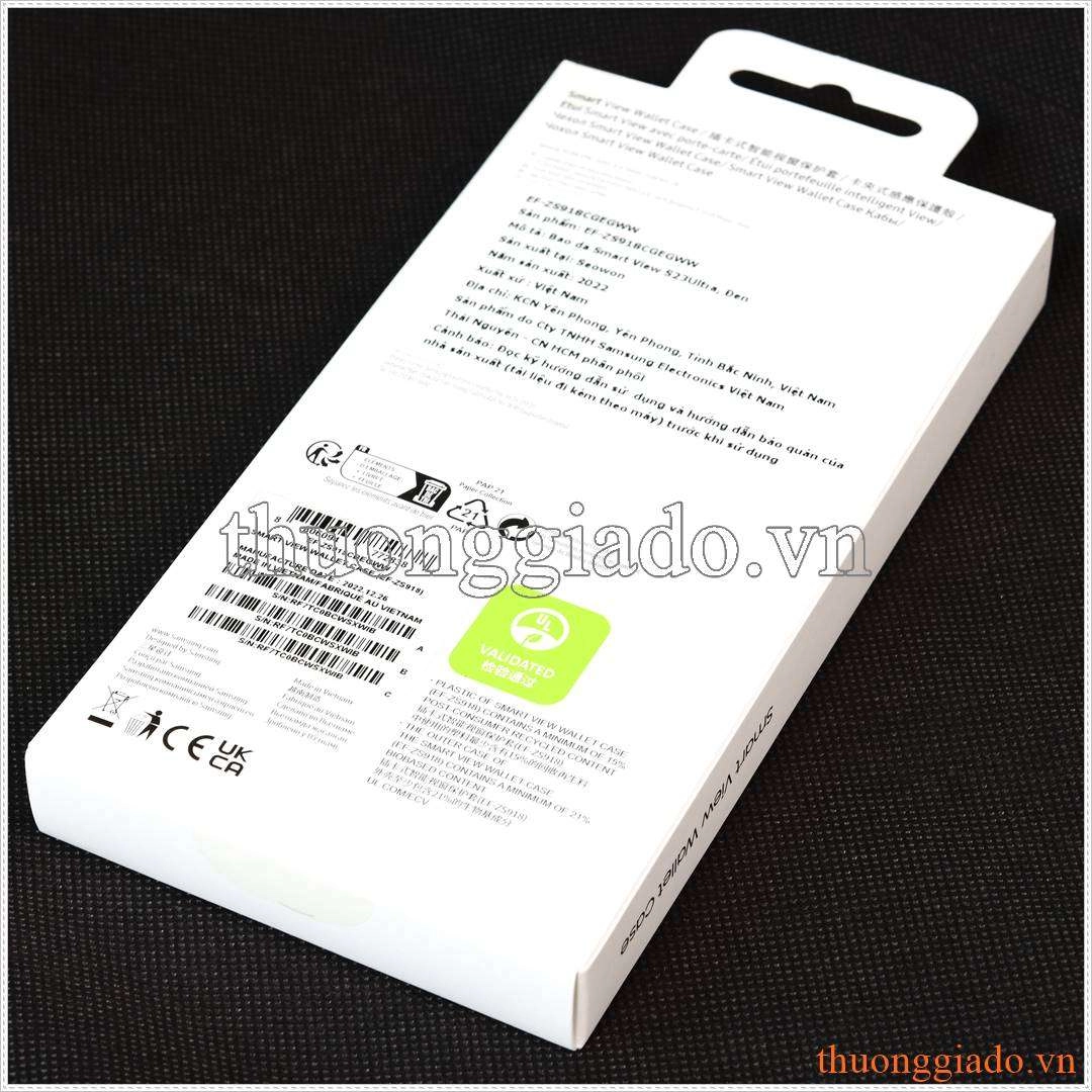 Bao da Samsung Galaxy S23 Ultra S View Wallet Cover Chính Hãng