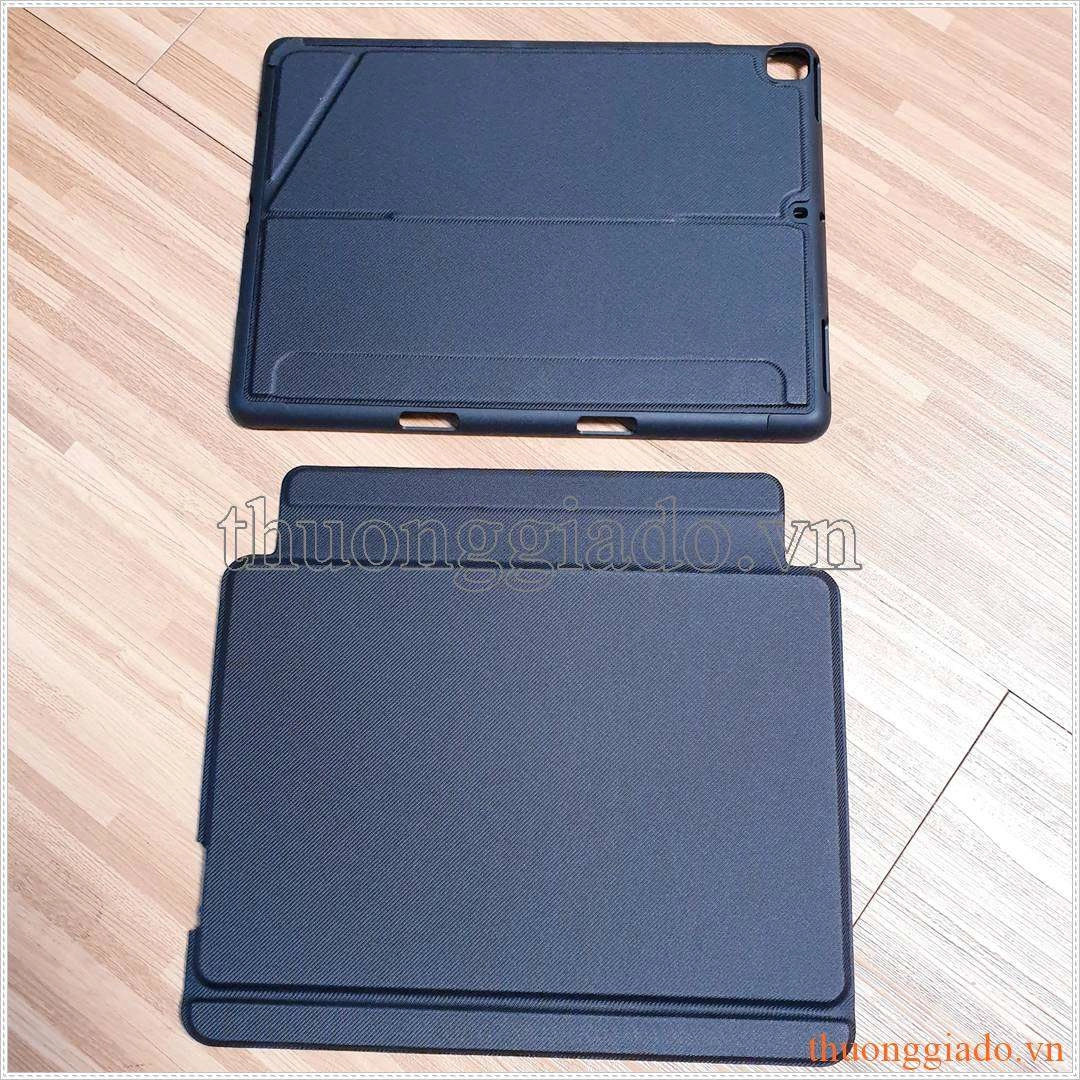 Bao da kèm bàn phím iPad Air 3 2019, iPad 10.5 2019, iPad Pro 10.5 2017 có touchpad, có đèn nền phím bấm, có ngăn để bút, hỗ trợ kết nối 3 thiết bị cùng lúc (mẫu 2023)