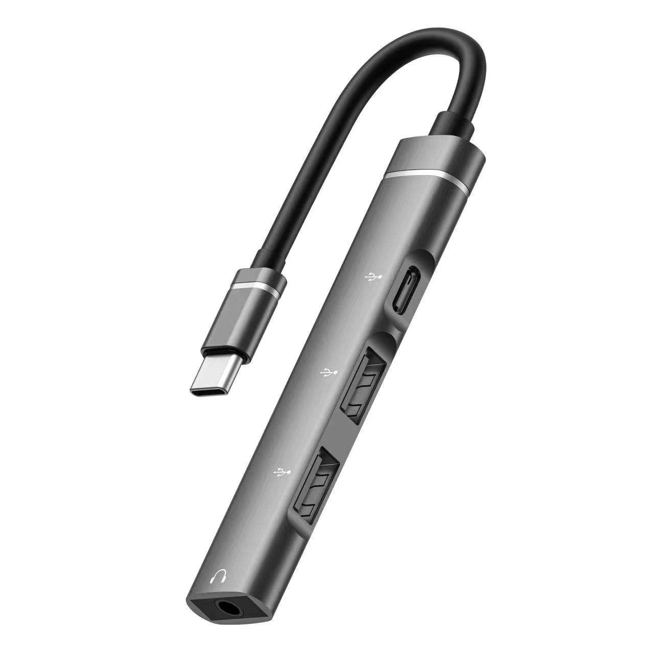 TYPE-C to PD 3.5mm USB HUB (OTG-019B) TYPE C 4 in 1