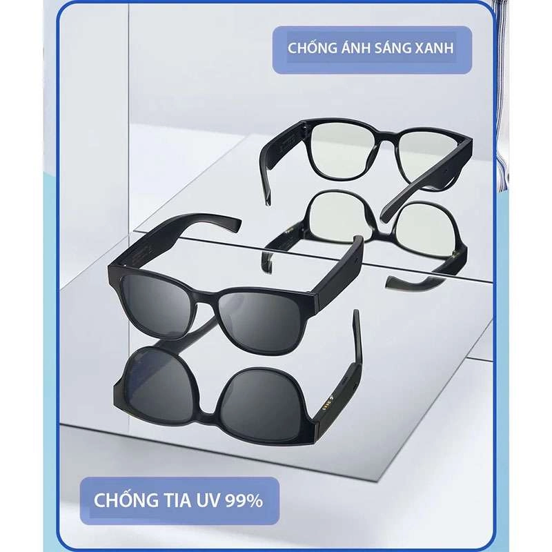 Kính mắt thời trang thông minh Xiaomi Zenph. Kính chống ánh sáng xanh và tia UV kết nối bluetooth 5.0