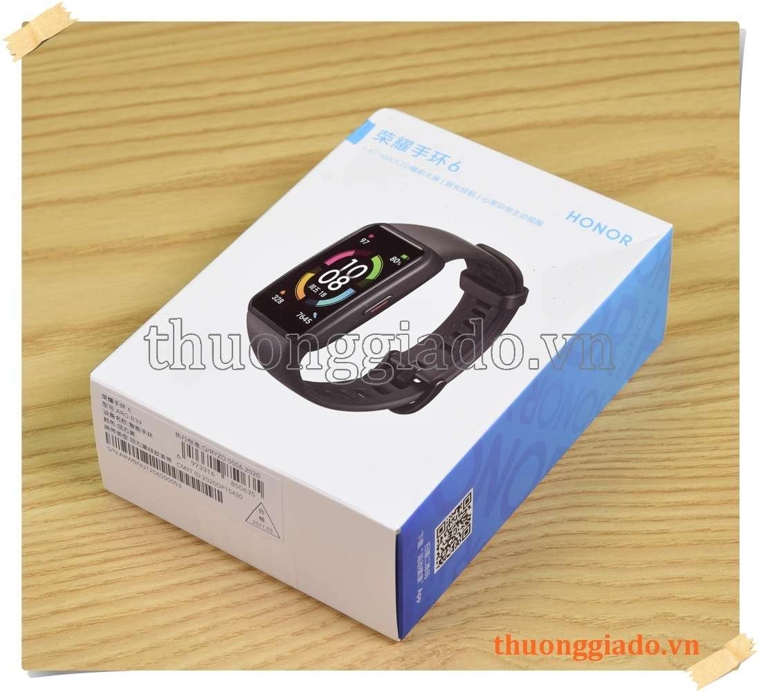 Đồng hồ đeo tay (vòng đeo tay) thông minh Honor Band 6 (nhịp tim, SpO2, 10 chế độ)